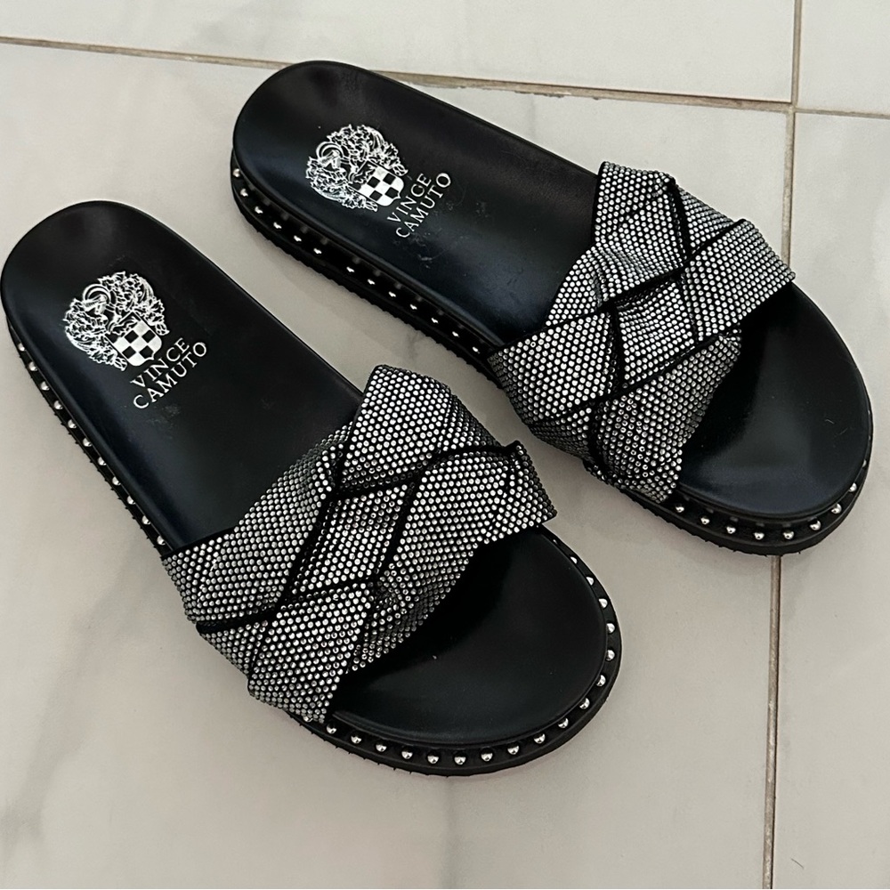 Vince Camuto Kevin Braid Embellished Slides - image 7